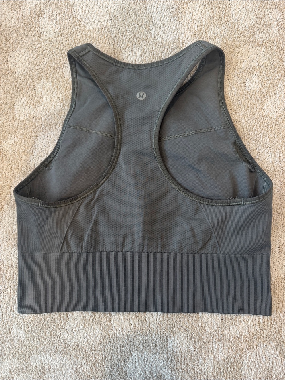 lululemon athletica Charcoal Gray Racerback Sports Bra